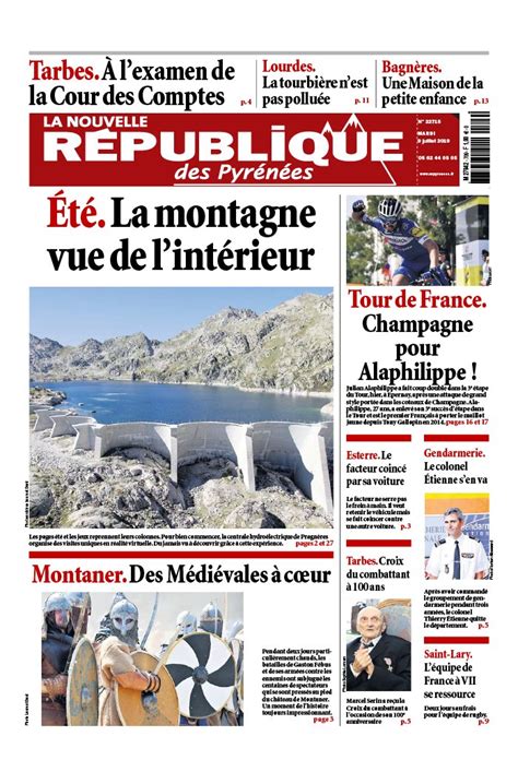 La Nouvelle République Des Pyrénées N°20190709 Du 09 Juillet 2019 à