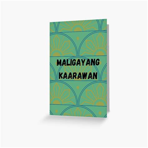 "Maligayang Kaarawan, Filipino birthday card, Tagalog birthday " Greeting Card for Sale by ...