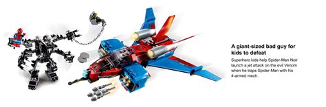 LEGO Marvel Spider-Man Jet vs. Venom Mech Playset (76150) Toys - Zavvi UK