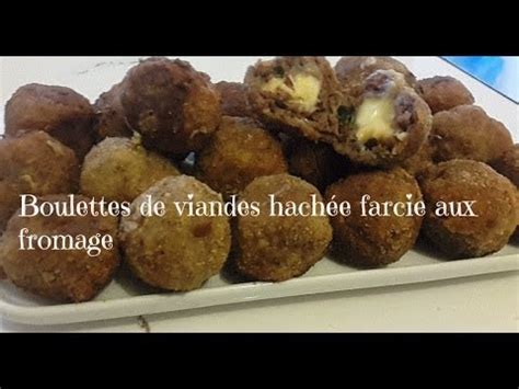 Boulettes De Viande Farcies La Mozzarella Youtube