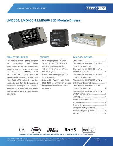 Cree Xlamp Xhp Leds Cree Pdf Catalogs Technical