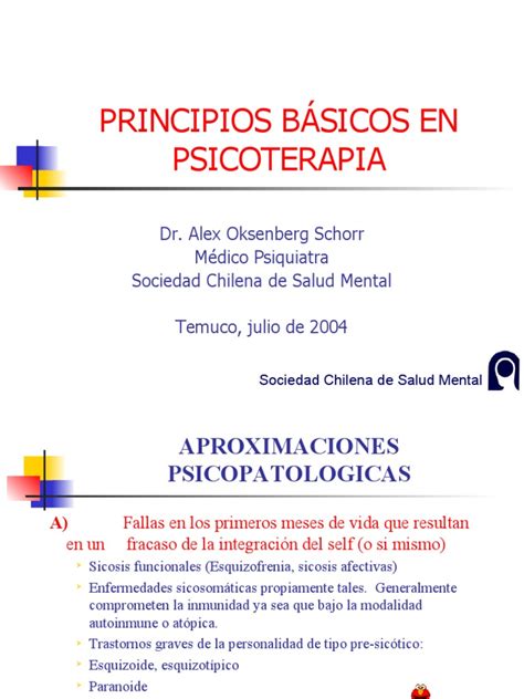 Principios Básicos En Psicoterapia Pdf