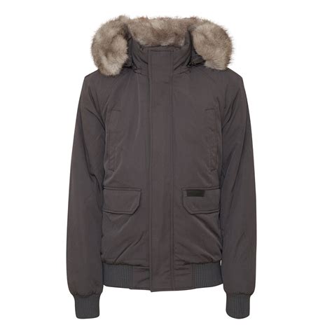 Faux Fur Parka Dark Grey Sixth June