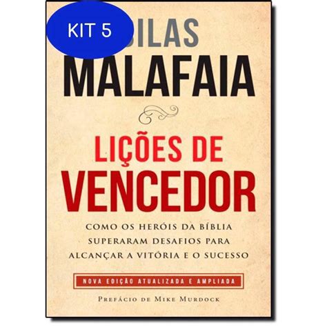 Kit 5 Livro Lições De Vencedor Como Os Heróis Da Bíblia Submarino