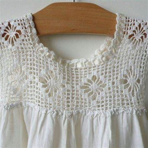 Aplique De Crochet Barradinho De Roupas Gola De La Blusas