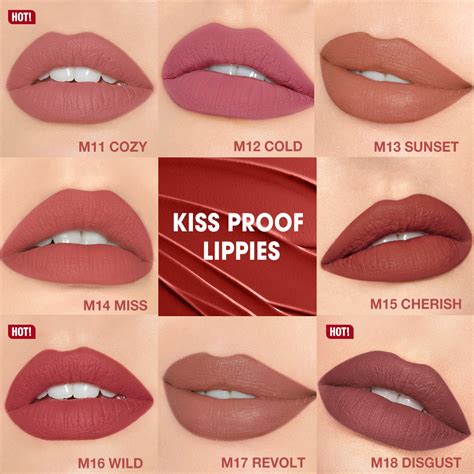 O Two O Lipstick Misty Kiss Lock Color Matte Velvety Long Lasting 24h