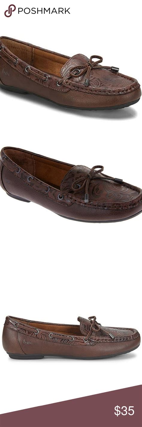 Bo C Womens Loafer Coffee Tooled Loaferss75m Loafers For Women