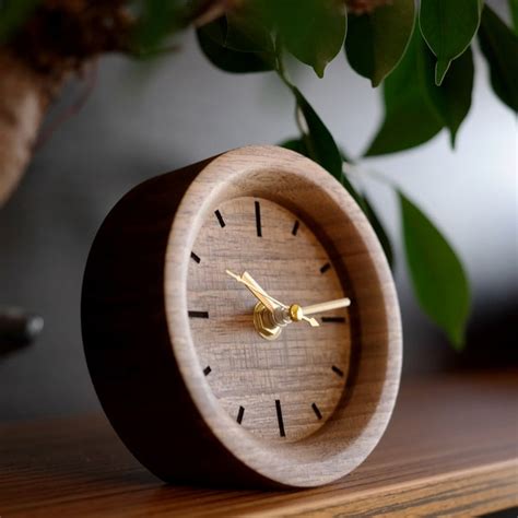 Wooden Desk Clock - Etsy