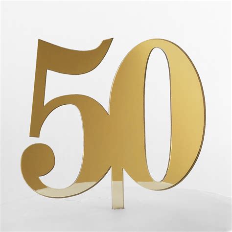 Classic Number 50 Cake Topper | SANDRA DILLON DESIGN