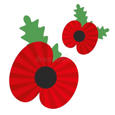 Poppy, Symbol of the Anniversary of the World War Stock Vector ...