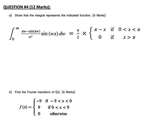 Solved Question 4 12 Marksk A Show That The Integral Represents The