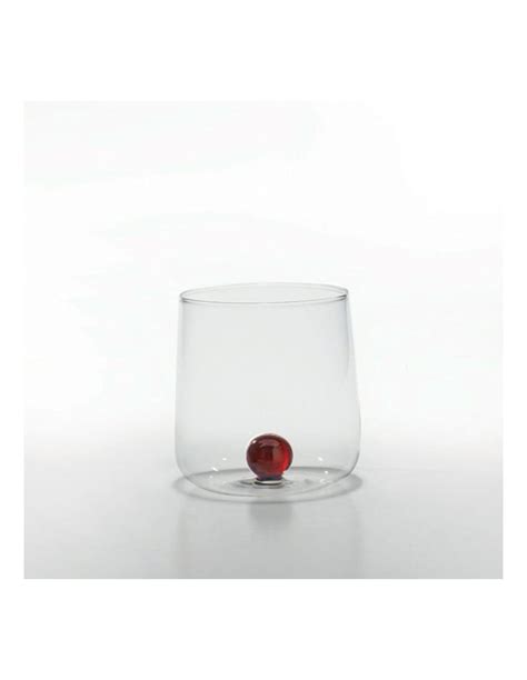 Zafferano Bilia Set 6 Bicchieri Tumbler Vetro Borosilicato Ambra