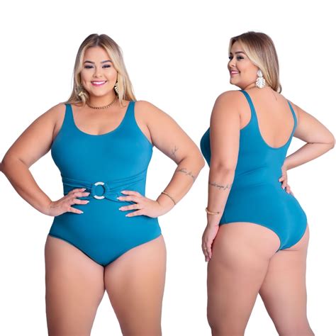 Maiô Plus Size Body Feminino Blogueira Confortável Leve Verão Moda