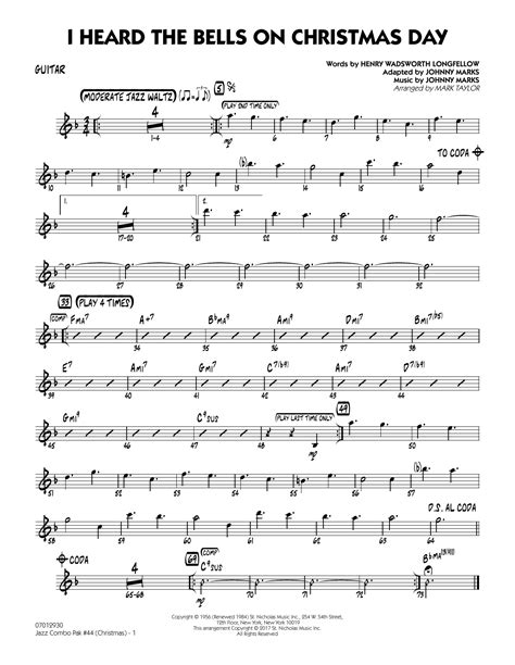 Jazz Combo Pak 44 Christmas Guitar By Mark Taylor Sheet Music For