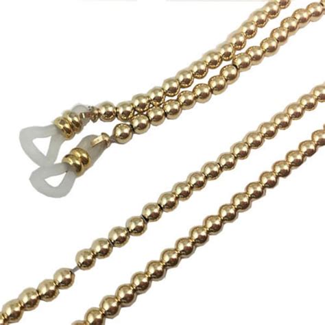 Gold Eyeglass Chain Etsy