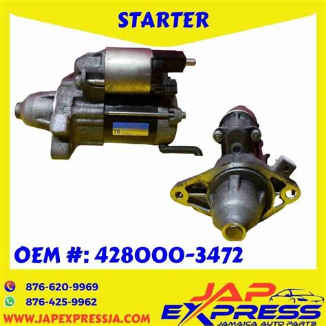 1kr Fe Starter Motor Assy Toyota Vitz 28100 40071 Jamaica Auto Parts Express