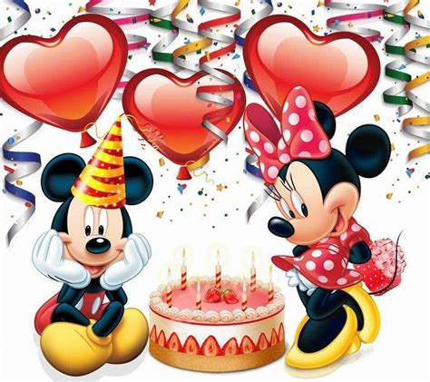 Mickey Et Minnie Happy Birthday Mickey Mouse Happy Birthday Disney