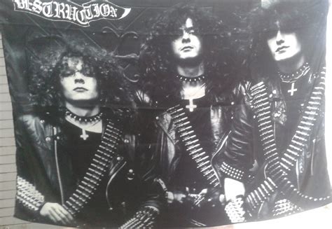 Destruction Band Flag Cloth Poster Wall Tapestry Banner Cd Thrash Metal