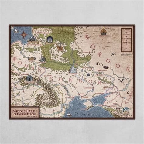 Middle-earth of Eastern Europe map by pro101men