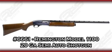 Remington Model 1100 20 Ga Semi Auto Shotgun Res Auction Services