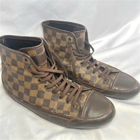 Louis Vuitton Shoes Vintage Louis Vuitton Mens Brown Checker Print