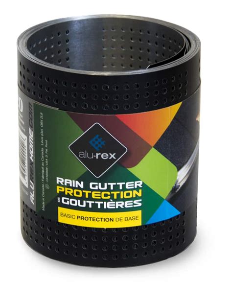 Alu Rex Gutter Guard For Eavestrough In X Ft Black Canadian Tire