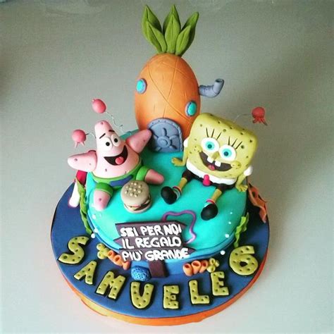 Spongebob Cake Decorated Cake By Mariana Frascella Cakesdecor