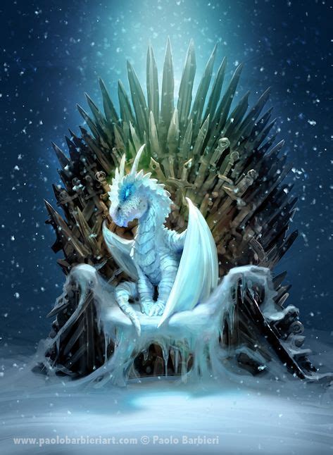 Games Of Thrones And Ice Dragon Tribute To George Martin Paolo Barbieri