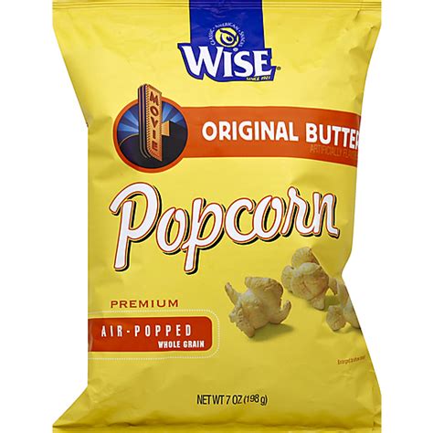 Wise Popcorn Original Butter Snacks Chips And Dips Foodtown