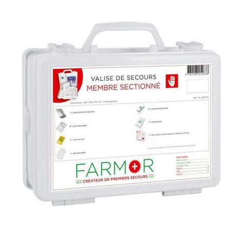 Valise de secours Membre sectionné Manutan Collectivités