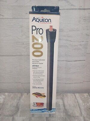 Aqueon Pro 200 Precision Calibrated Adjustable Aquarium Heater 200 Watt