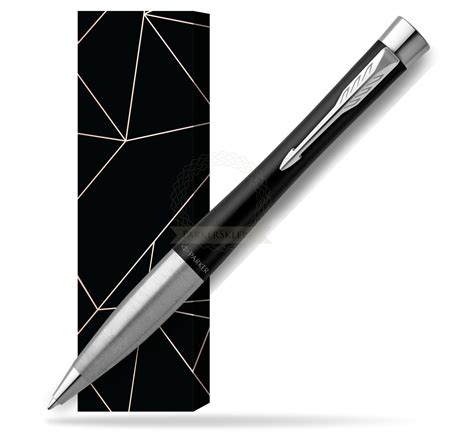 Parker Urban Twist Muted Black Ct Ballpoint Pen In Cover Lucky In Cover