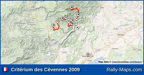 Maps Critérium des Cévennes 2009 CFR Rally Maps