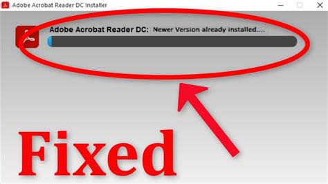 How To Fix Adobe Acrobat Reader Dc Installation Failed Newer Version