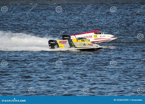 Powerboats Racing At Uim F World Championship Editorial Stock Image