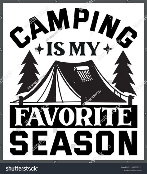 Camping T Shirt Design Svg Cut Files Royalty Free Stock Vector