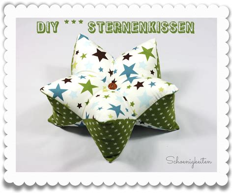 Diy Anleitung Sternenkissen Sternenkissen Kissen N Hen Kissen