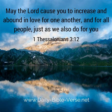 Daily Bible Verse | Love | 1 Thessalonians 3:12 (NKJV)