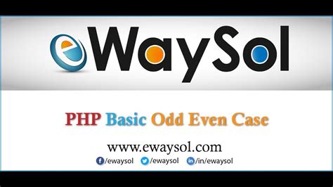 PHP Basic Odd Even Program Example EWaySol YouTube