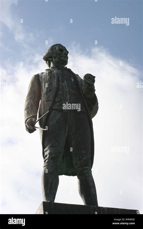 Captain Cook Statue in Whitby Stock Photo - Alamy