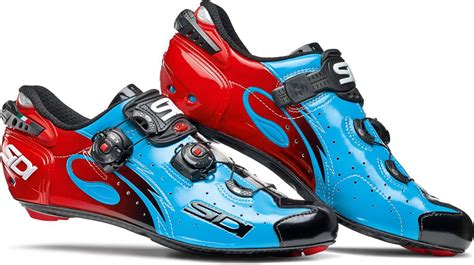 Sidi Wire Carbon Vernice Road Cycling Shoes Blueblackred