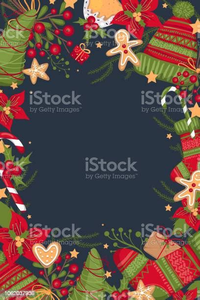 Ilustración De Plantilla De Navidad Para Banner Billete Folleto Tarjeta