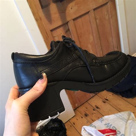 Vintage 90s Black Kickers School Shoe Amazing Depop School Shoes