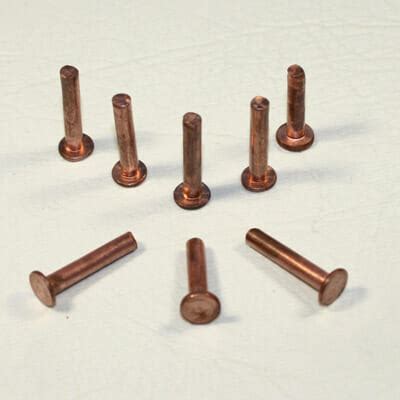 Rivets Solid Copper Mm X Mm Diameter Pbloch Saddlery Equestrian