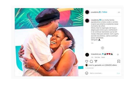 Ronaldinho Despidió A Su Madre Con Un Emotivo Mensaje En Redes Sociales Infobae