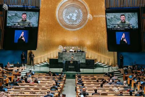 Zelenski Cere La Onu O Participare Semnificativ La Cel De Al Doilea