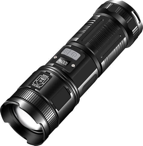 Fuoox Rechargeable Flashlights High Lumens Lumens Super Bright