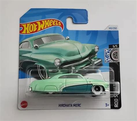 Hot Wheels Rod Squad Of Hirohata Merc Sea Foam Green Short Card HRY