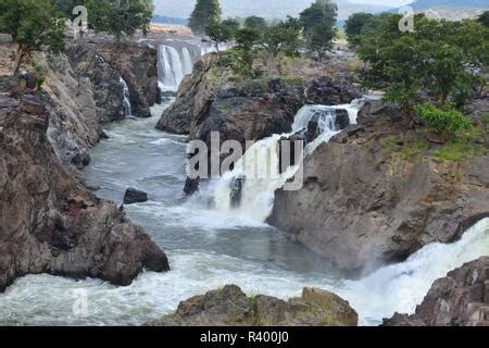 Kaveri River In Full Flow After Water Released From The Mettur Dam