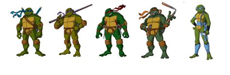 The Ninja Turtles. Leonardo, Donatello, Raphael, Michelangelo and Venus ...